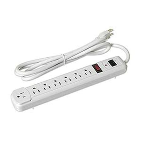 Livewire Power Strip, SJT, 7 Outlet(s) 6 ft. LI3479159